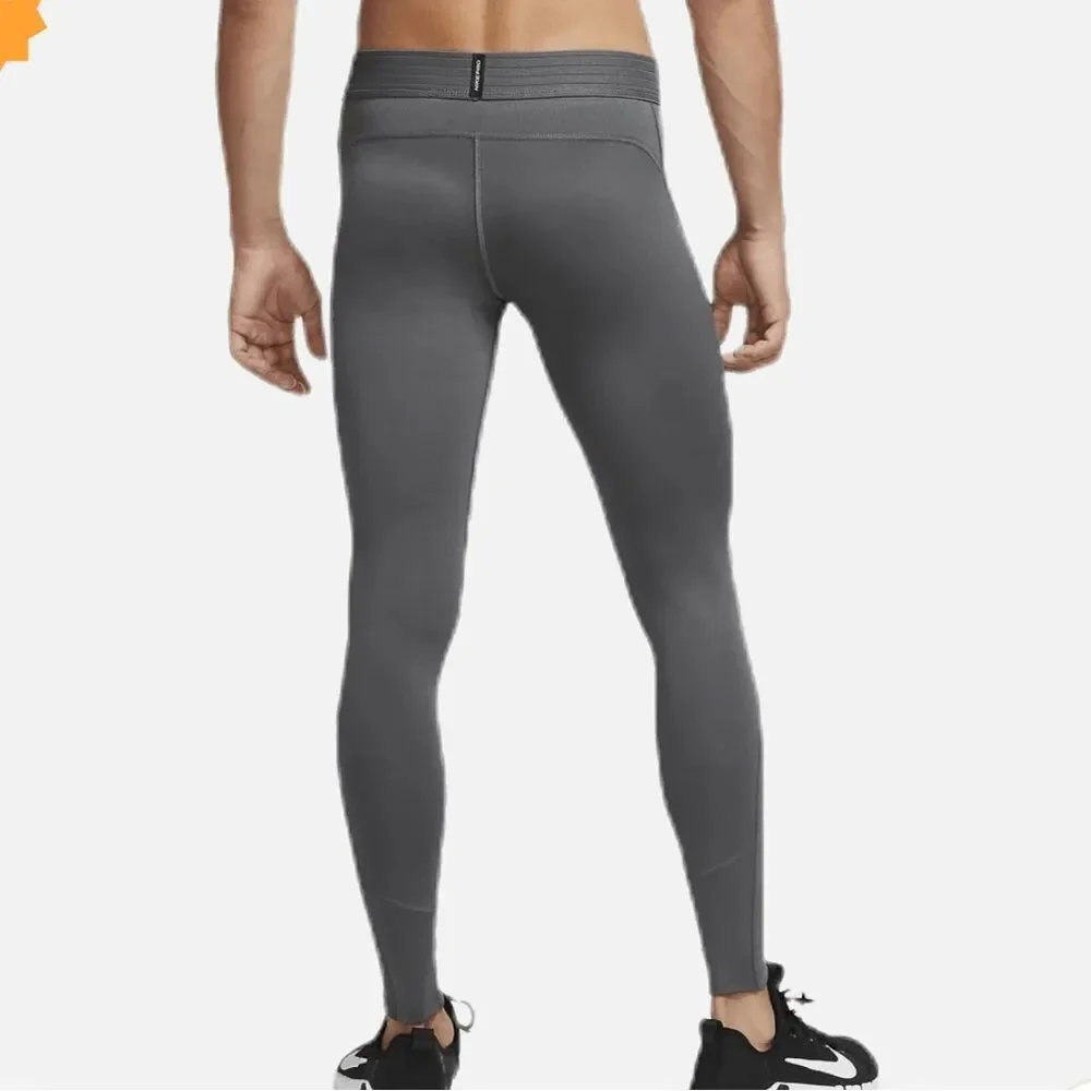 Men’s Nike Pro Warm Tights‎ in Gray and Black Size Small